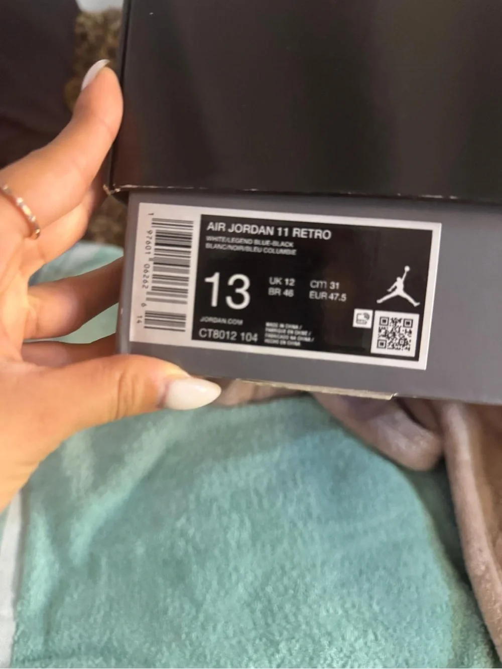 Jordan Air Jordan 11 Retro White Ice Blue Sneakers